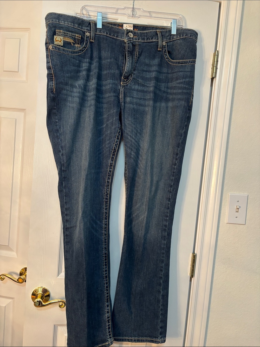 Cinch Men's Light & Medium Blue Washed Denim Jeans